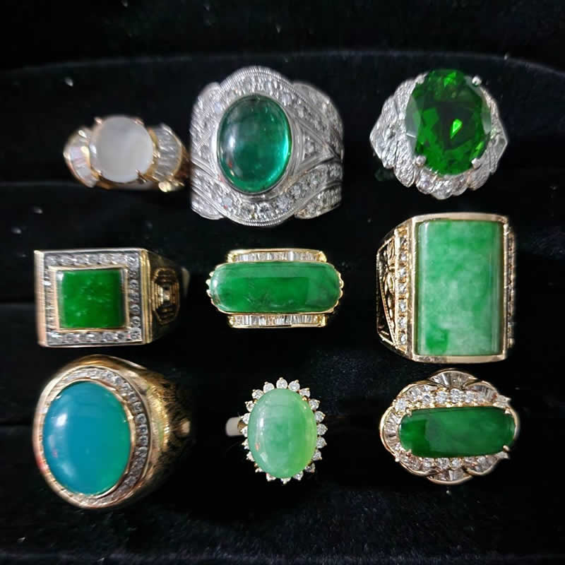收購翡翠戒指、台灣藍寶戒指、祖母綠戒指