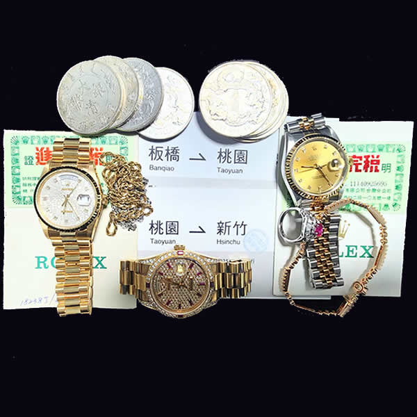 桃園/新竹收購勞力士、龍銀、K金